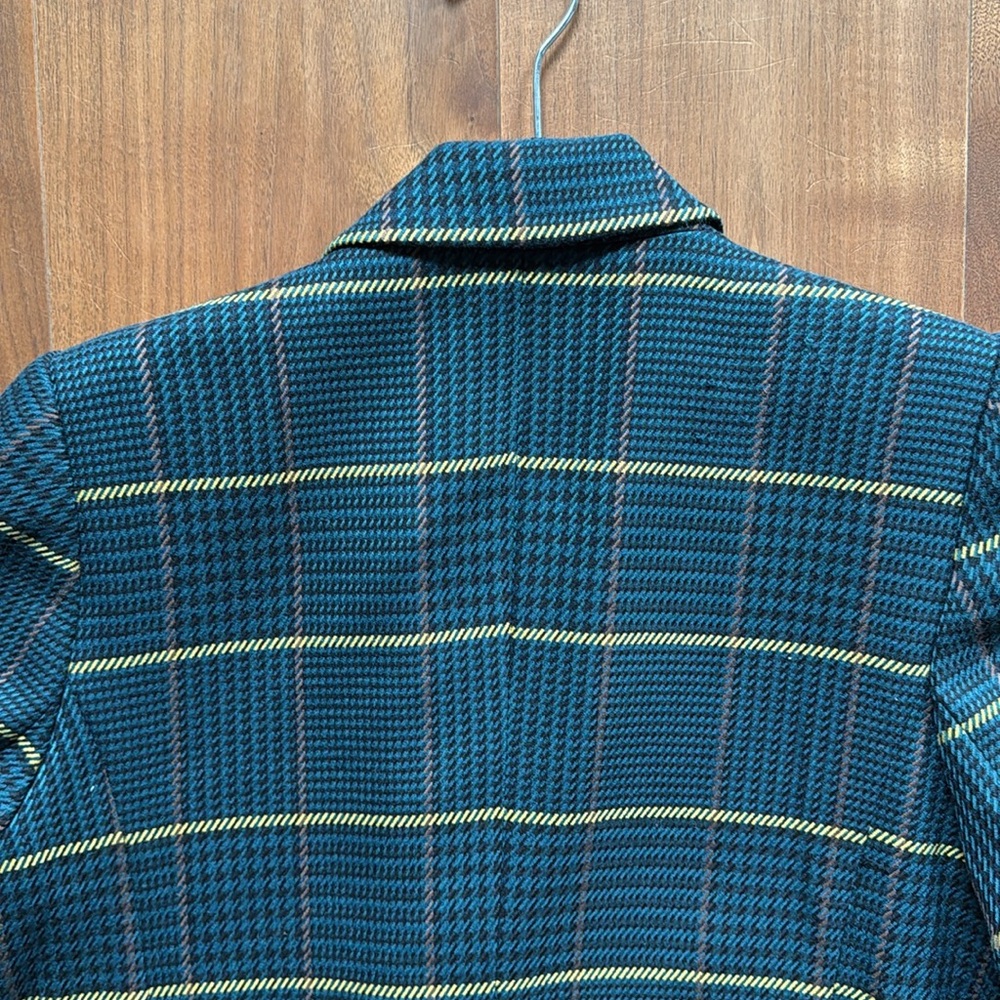 ANINE BING Oversized Blazer / Green Plaid XS - Picture 8 of 8